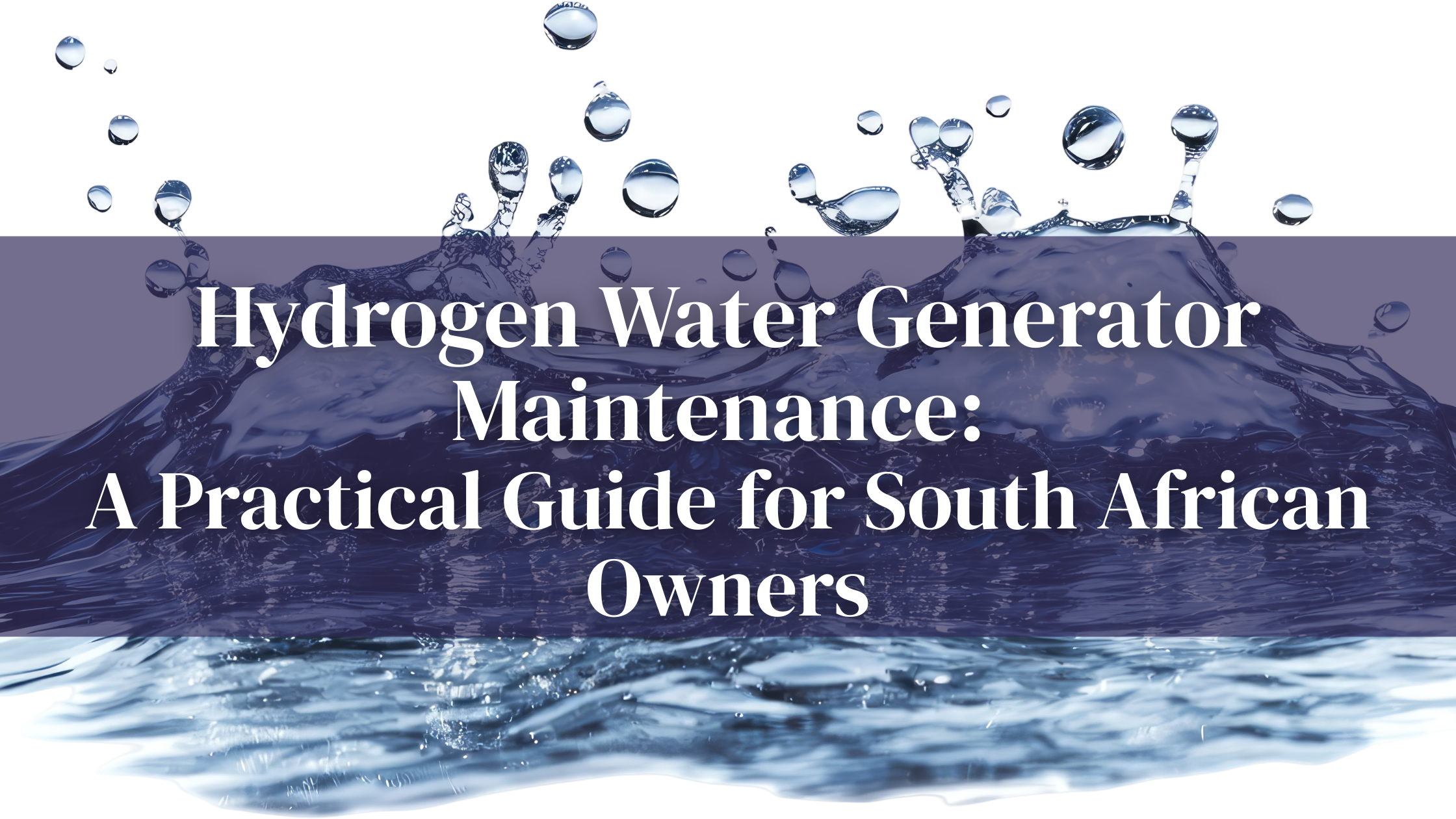 Hydrogen Water Generator Maintenance Guide | Zenii