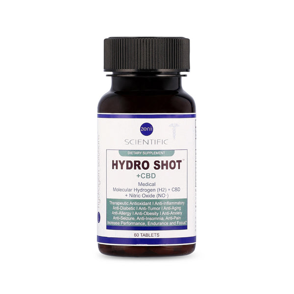 Hydro Shot + CBD Tablets 60’s - Front