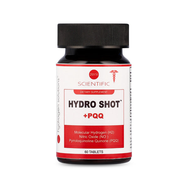 Hydro Shot + PQQ Tablets 60’s - Front